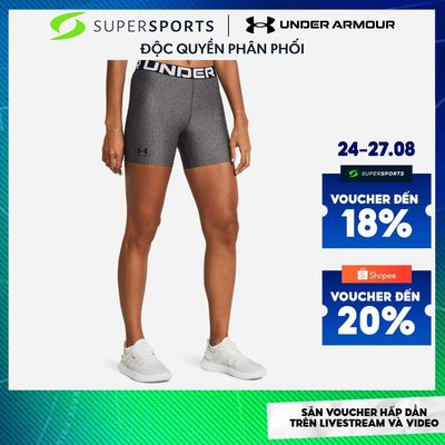 Quần Ôm Nữ Under Armour Hg Authentics Middy - Xám - 1383628-019