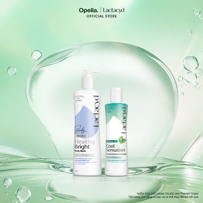 Bộ 1 Sữa tắm Lactacyd Healthy Bright làm đều màu da + 1 DDVS phụ nữ Lactacyd Cool Sensation 250ml