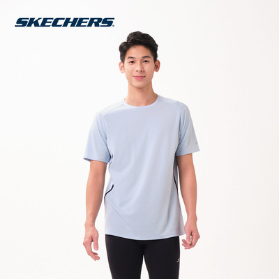 Áo Thun Tay Ngắn Nam Skechers Running Performance Short Sleeve Tee - SP126M091-00M7