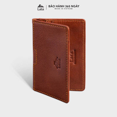 Ví nam da bò Lata ( Thời trang nam đựng namecard nhỏ gọn - Ví da thật LVN75 )