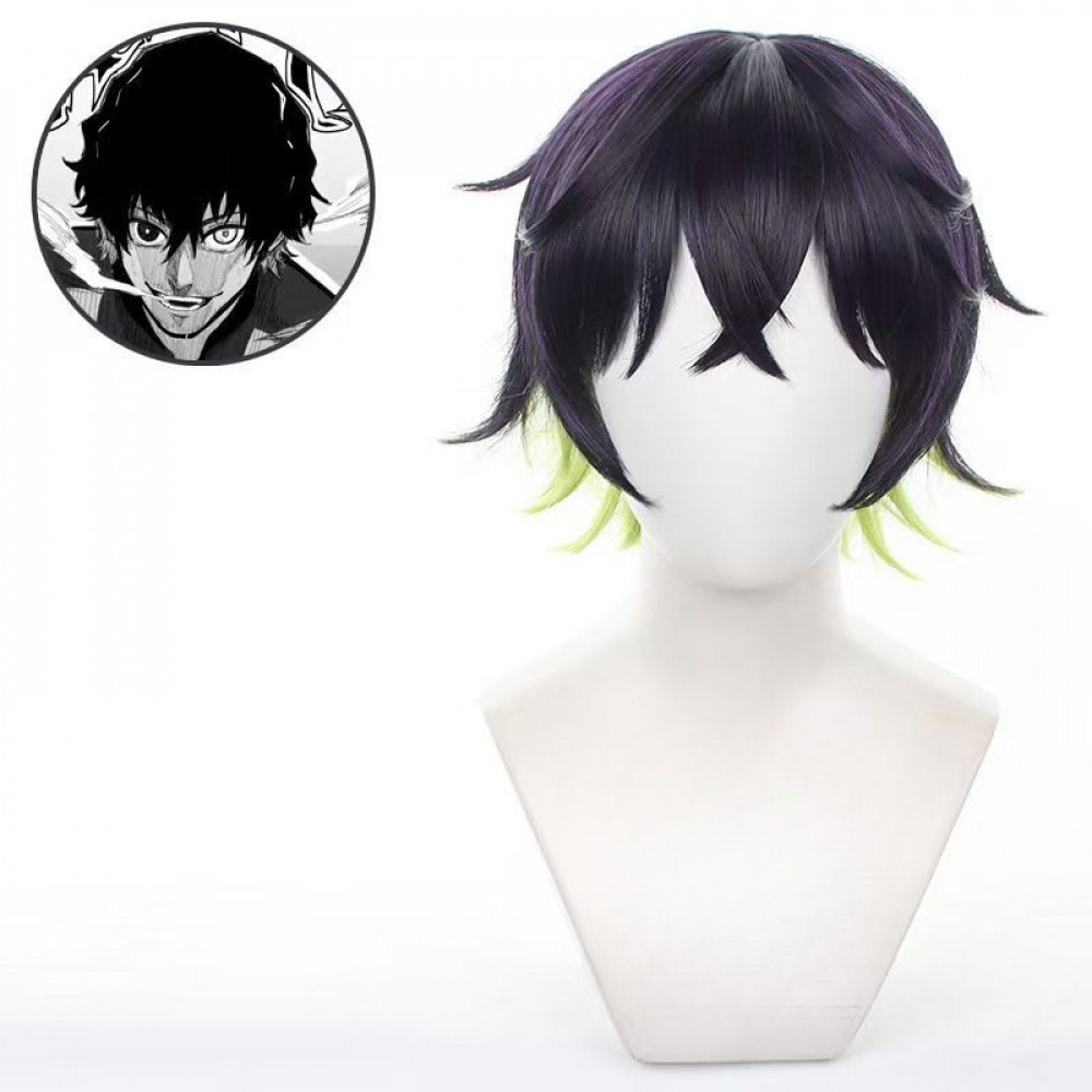 BLUE LOCK Oliver Aiku Cosplay Tóc Giả 30cm Ngắn Chịu Nhiệt Tổng Hợp Tóc