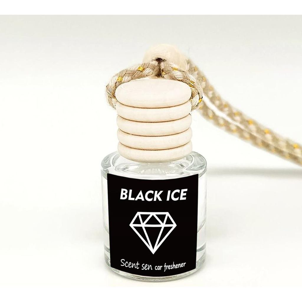 Generic 8ml Strawberry Cake Flavored Fashion Car Air Freshener Reusable Hanging Diffuser with Glass 