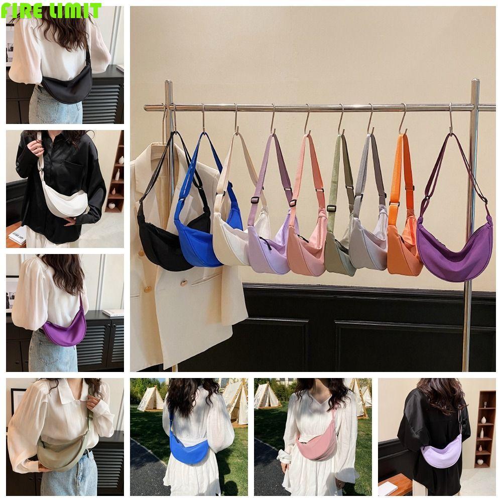 FIRE LIMIT Túi xách vải Oxford, Túi thể thao Túi đeo chéo nylon, Túi đeo chéo đơn giản Túi đeo nách 