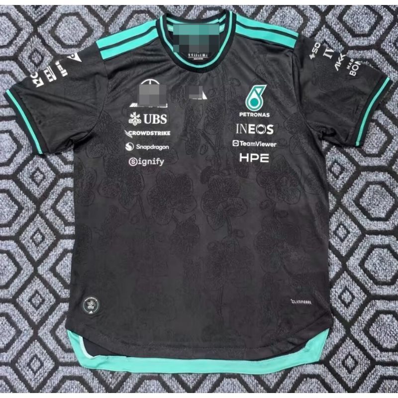 2026 New Black F1 Racing Short Sleeve Shirt, AMG Printed Tee, Russell, Outdoor Sports Quick-Dry T-Sh