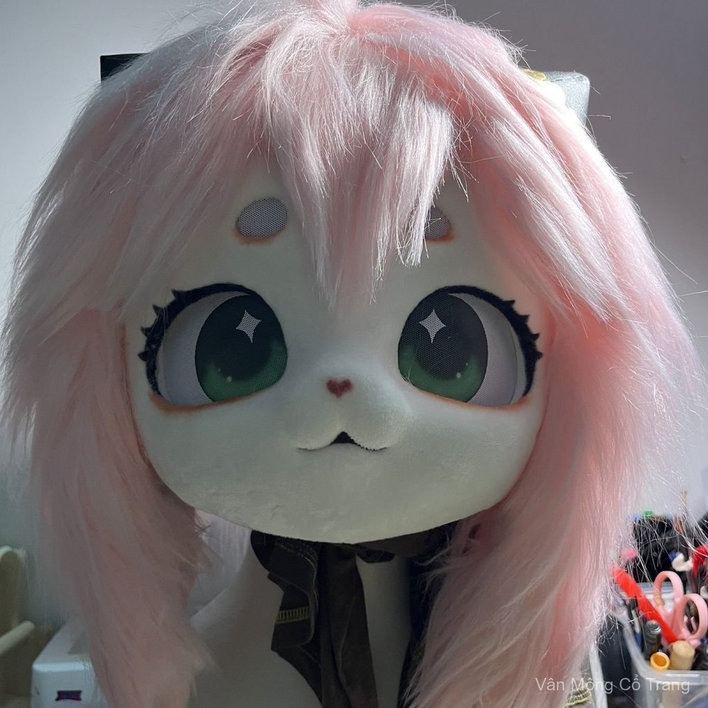 Đầu thú kig cosplay Aniya, trang phục thú fursuit furry, đồ hóa trang Lolita dễ thương, đẹp