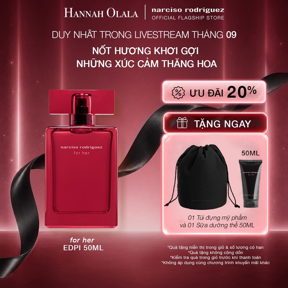 [HANNAH] Nước Hoa nữ Narciso Rodriguez For Her EDP Intense 50ml