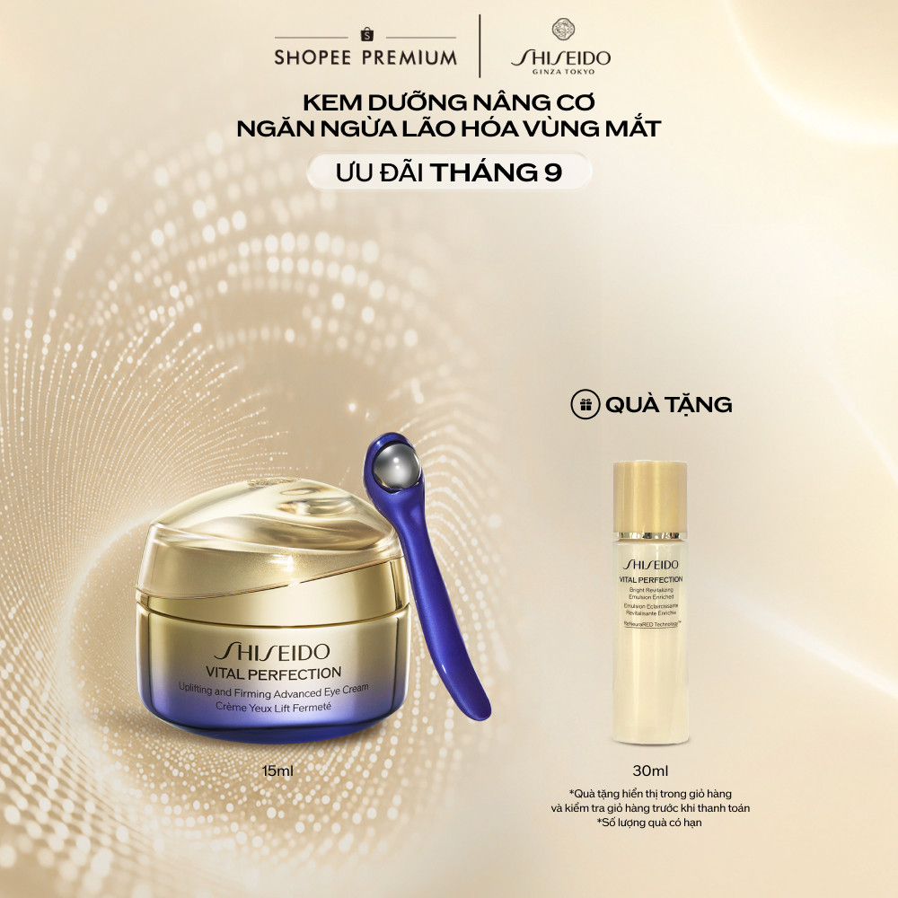 Kem dưỡng mắt cao cấp giúp nâng cơ và săn chắc Shiseido Vital Perfection Uplifting and Firming Advan