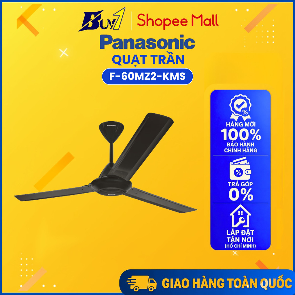 F-60MZ2-KMS - Quạt trần Panasonic 3 cánh F-60MZ2-KMS 66W - Hàng Chính Hãng