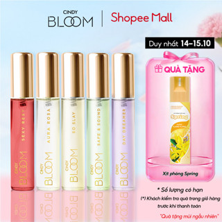 Combo 5 chai nước hoa nữ Cindy Bloom 10ml/chai: Sexy + Aura + So Slay + Safe & Sound + Dreamer
