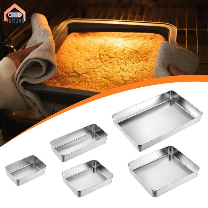 Acuna Lasagna Pan Deep Side Heavy Duty Flat Bottom Hình Chữ Nhật Món Ăn Chảo Bánh Cho Tiramisu Bánh 