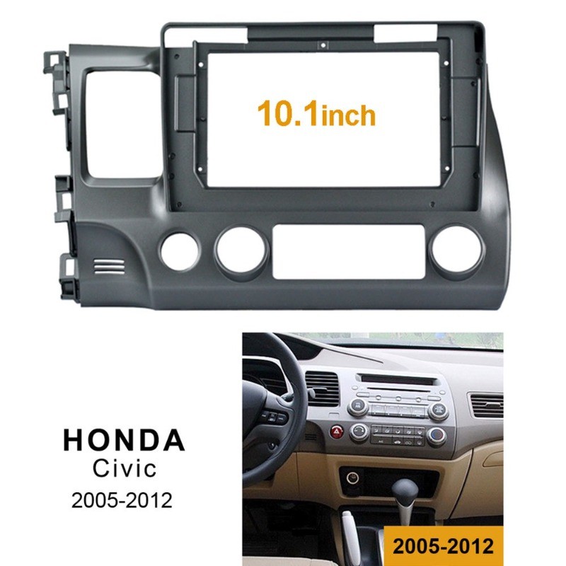 Cho 2008 Đến 2011 HONDA Civic Car 9 Inch 10.1 Inch Android MP5 Player Stereo Radio Fascia Panel Khun
