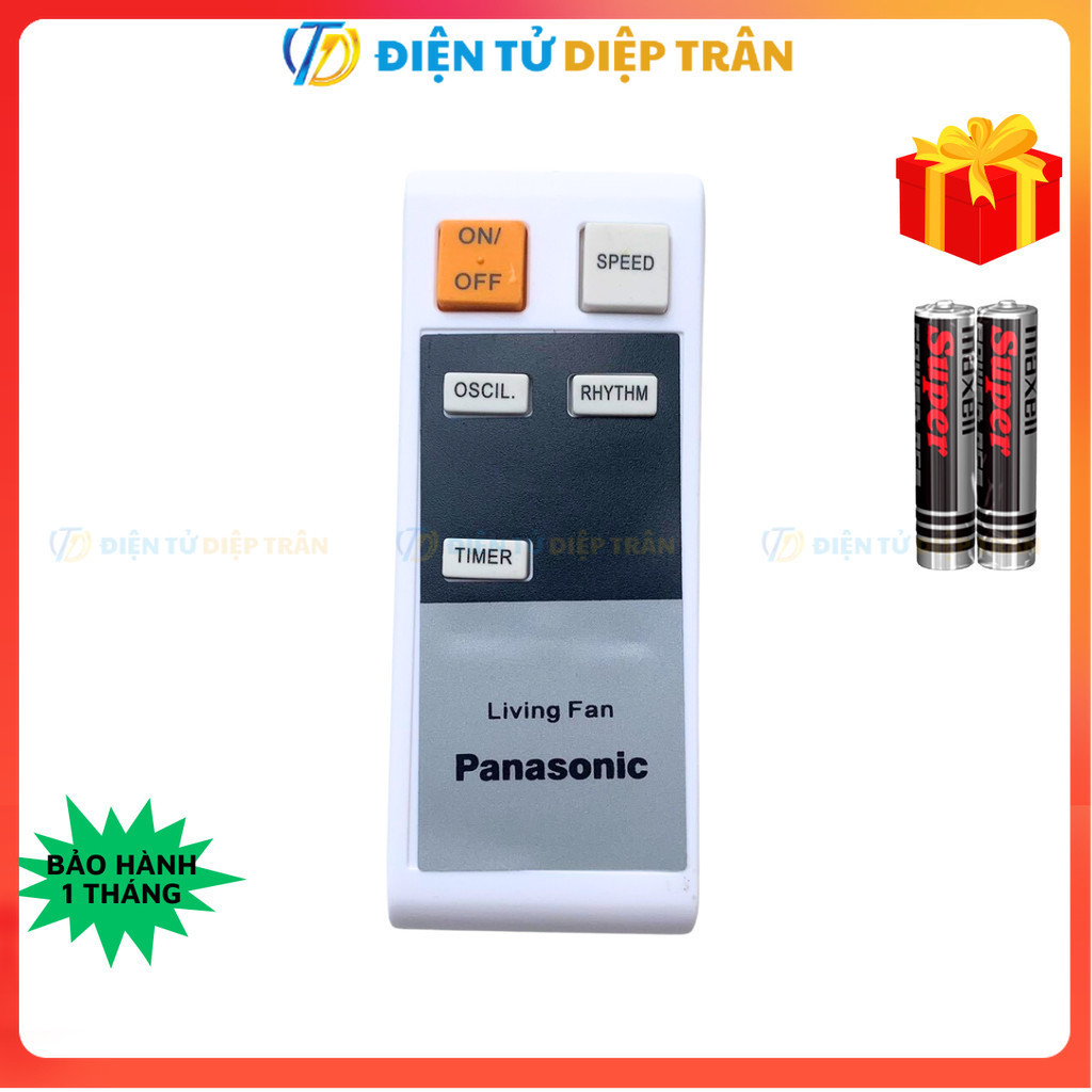 Remote điều khiển quạt Panasonic Mã 04 Living Fan - Tặng kèm pin -  TT.Store_vn