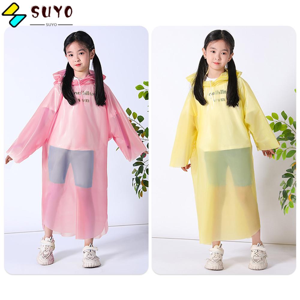 Áo mưa SUYO cho trẻ em, chống thấm nước và nén chân không,ideal cho du lịch