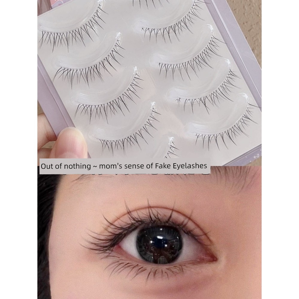 EIYI Toàn Bộ Tóc Cổ Tích Lông Mi Giả Nữ Tự Nhiên Mô Phỏng Một Mảnh Lười Trong Suốt Thân Lông Mi Siêu