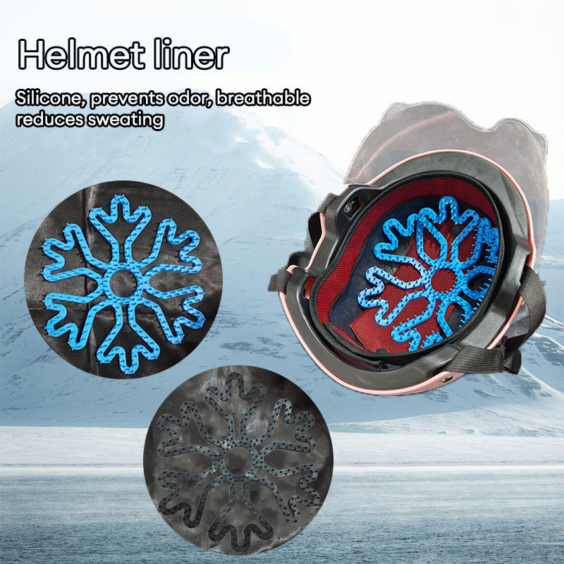 iuggyit Lót mũ nón bảo hiểm Silicon Massage chống xẹp tóc, thông thoáng, chăm sóc bảo vệ da đầu

