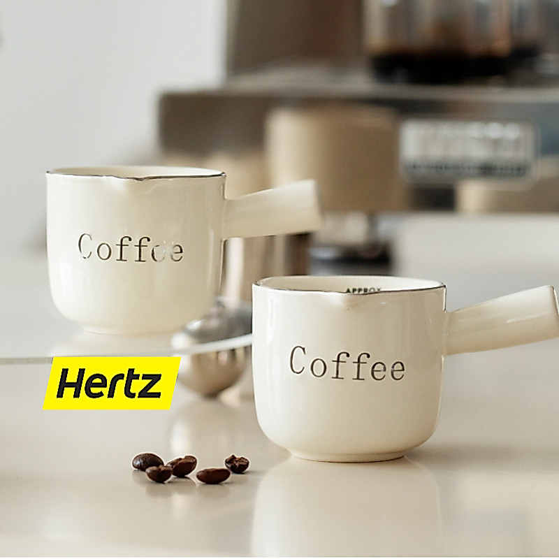 Cốc đo cà phê Hertz Cafe Gốm sứ 90 Ml.