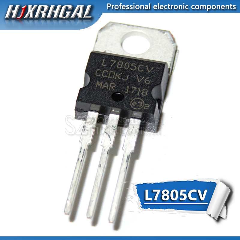 1 Chiếc L7805CV TO220 L7805 TO-220 7805stabilivolt Điện Áp Điều Chỉnh Ống 7805 LM7805 MC7805