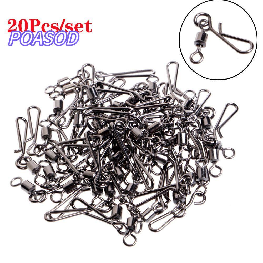 MAYSHOW Câu Cá Snap Connector 2 # - 12 # Solid Ring Di Động Câu Cá Bóng Hạng Nặng