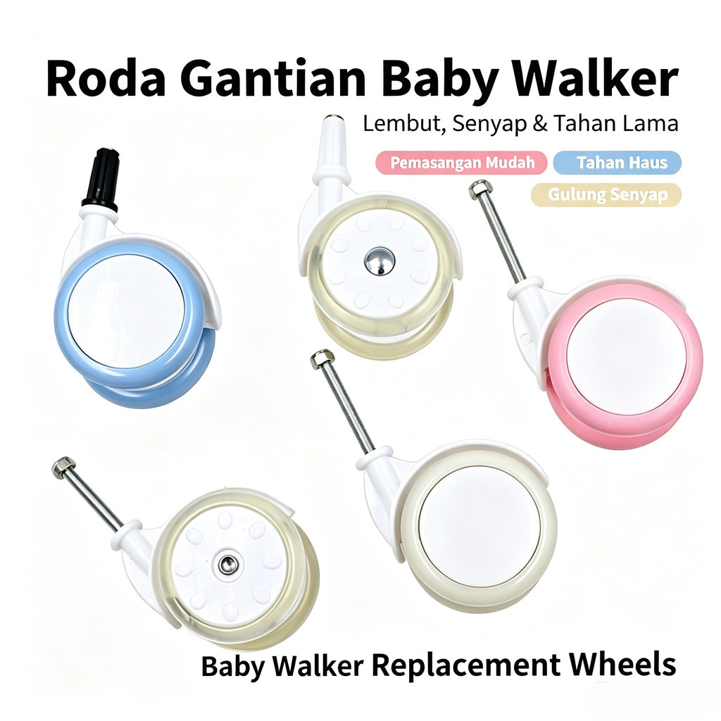 2026-Walker Wheel Wheel Walker Seat Cushion Đệm Ghế PU Universal Baby Walker Phụ kiện-baby