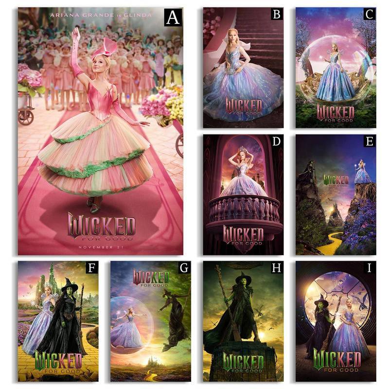 Bộ phim nghệ thuật treo tường bằng vải độc ác, tác phẩm nghệ thuật phim âm nhạc Glinda & Elphaba để 