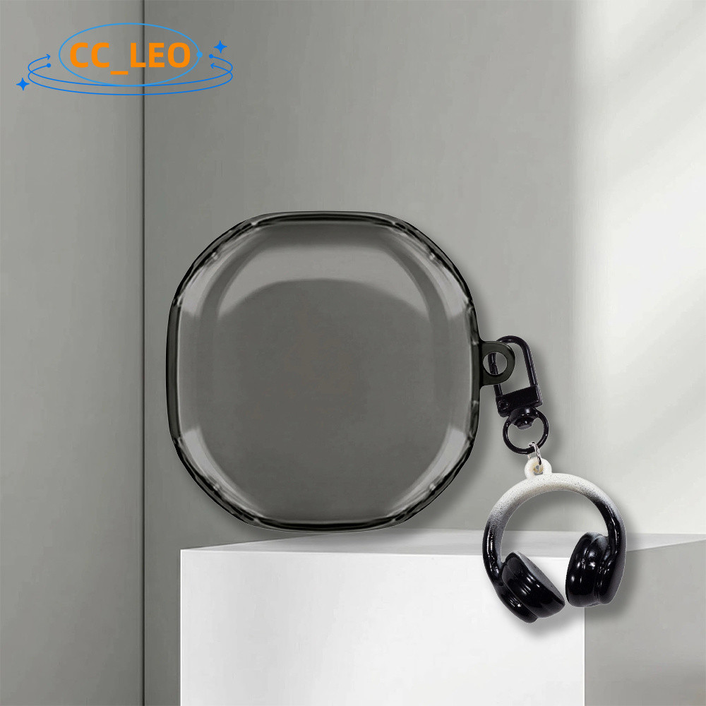 for Anker Soundcore R50i NC Case Colorful Clear TPU Soft Case with Cute Keychain Pendant Suitable fo