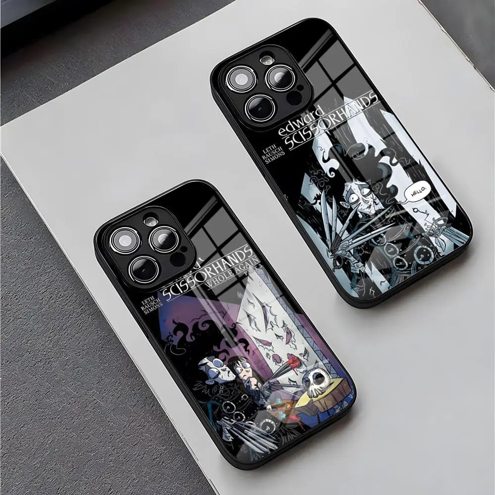 BK-1 E-Edward Scissorhands Ốp Điện Thoại IPhone 16 Pro Max 15 Plus 14 Pro 12 11 13 Mini X XR XS Max 