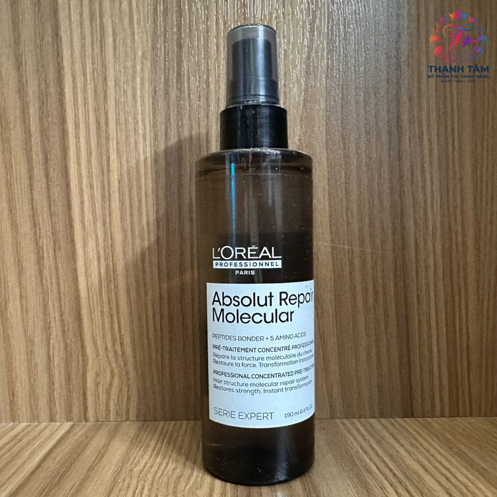Xịt dưỡng siêu phục tóc hồi cấp phân tử Peptides Loreal ARM Absolut Repair Molecular 190ml .TT