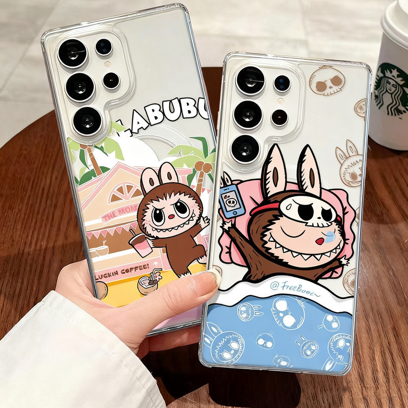 Ốp Điện Thoại Từ Tính Labububu Cho Samsung S26 Ultra S25 Ultra S25 Edge S24 Ultra S22 S23 Ultra FE Ố