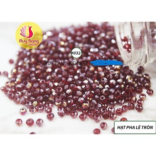 Hạt pha lê hình tròn 2mm, hạt đá đính kết váy áo, kết hoa thủ công, phụ kiện tóc, phụ kiện may mặc