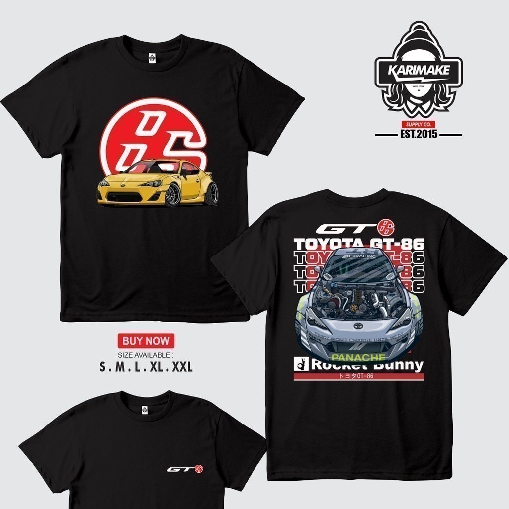 Áo thun thời trang Toyota 2026 Toyotta Ft86 Gt86 Ft 86 Gt 86 Jdm Áo thun ô tô - Krmk