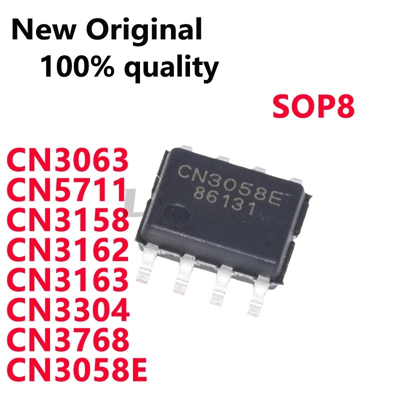 5 CÁI CN30058E CN3768 CN3063 CN5711 CN3158 CN3162 CN3163 CN3304 SOP8 chip quản lý pin IC Còn hàng Bá
