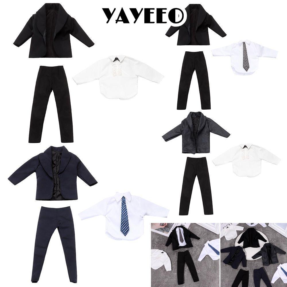 YAYEEO 11 Bộ Quần Áo Sơ Mi Phù Hợp Với Áo Sơ Mi, 6 Phong Cách Đẹp Trai 1 / 6 Quần Áo Búp Bê Nam 1 / 