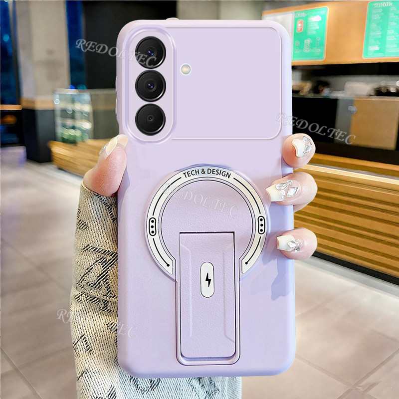 Dành Cho Samsung Galax A57 5G Ốp Lưng Điện Thoại Chân Đế Vô Hình Từ Tính Thời Trang Mới Samsung A57 