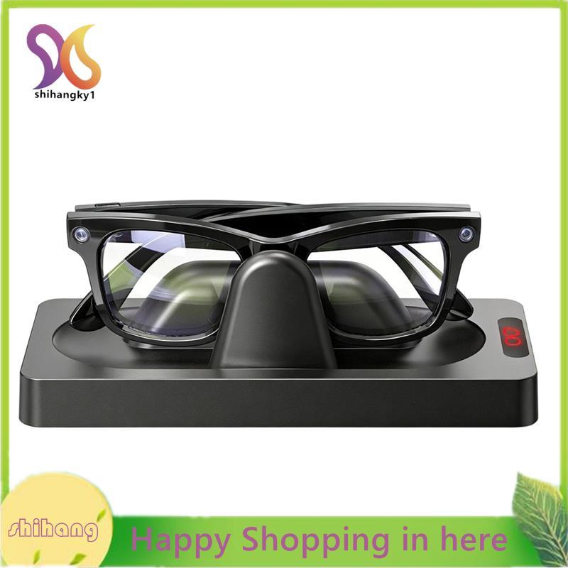 Bộ sạc di động có đế ABS chống trượt cho kính Meta AI, đế sạc có đèn báo