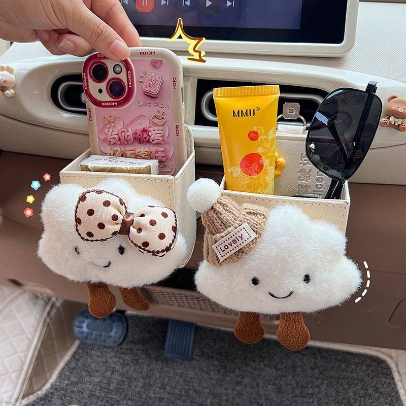 Car Vent Shopping Bags Storage Box Storage Box Car Storage Bag Hanging Bag Car Phone Storage Box zBs