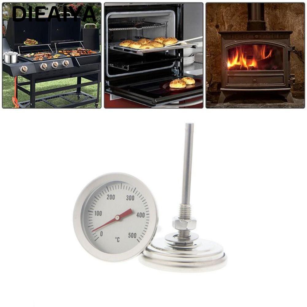 Lò nướng nhiệt kế BBQ DIAIYA 0-500°C Đồng hồ đo nhiệt độ