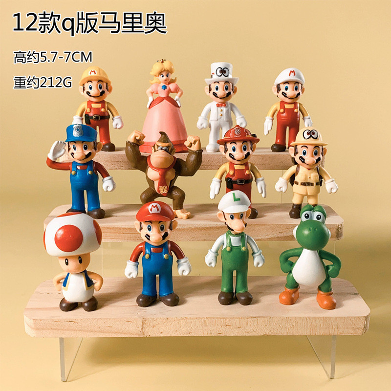 Super Mario Mario 12 Mario Louis Ki Công Chúa Rồng Xanh Đồ Trang Trí Hình Búp Bê Đồ Chơi Mô Hình2607