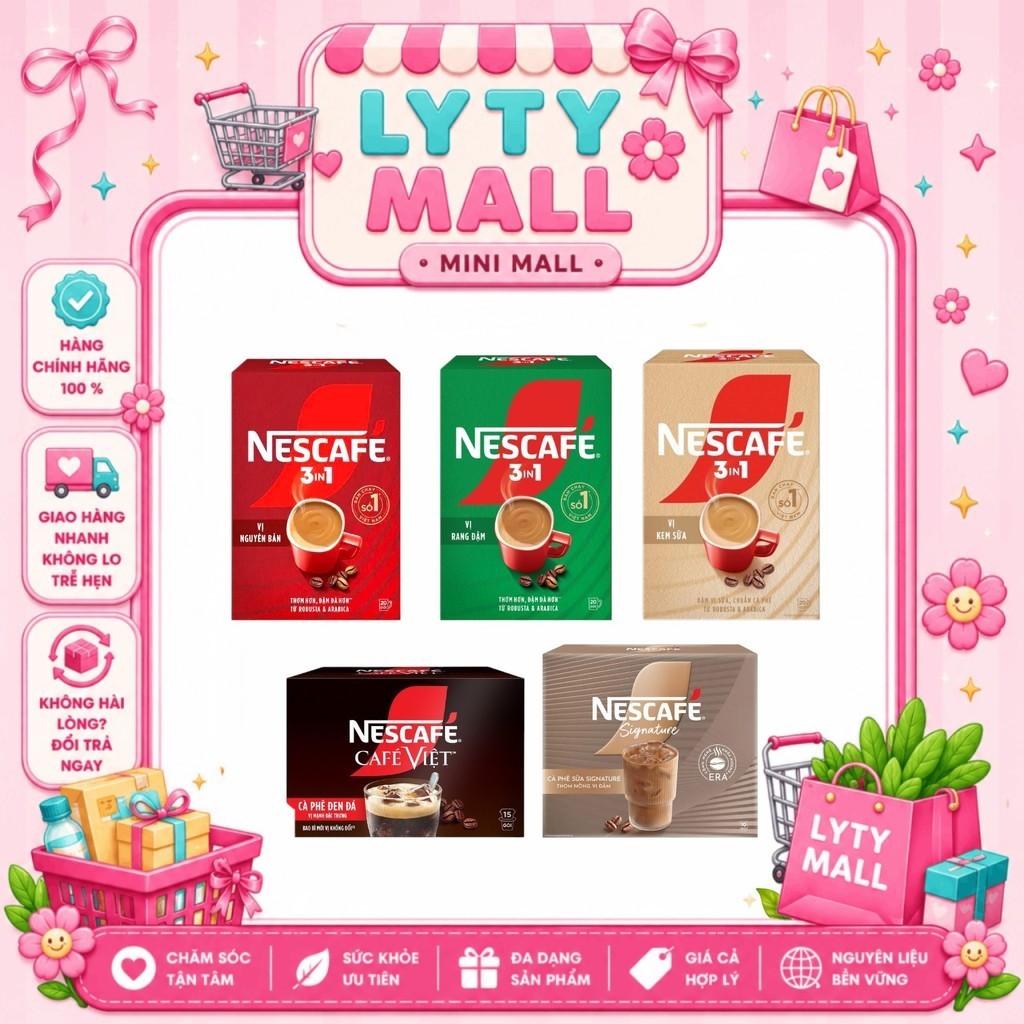 Nescafé Cà Phê Hòa Tan 3in1 / Café Việt / Signature - Hương vị cà phê chuẩn gu mỗi ngày cùng Nescafé