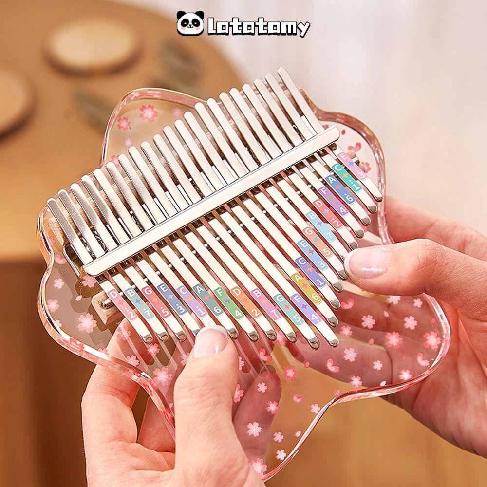 LATATPH Ngón Tay Cái Đàn Piano, 17 Phím Đồ Chơi Mini Ngón Tay Cái Piano, Nhạc Cụ Marimba Nhạc Cụ Min