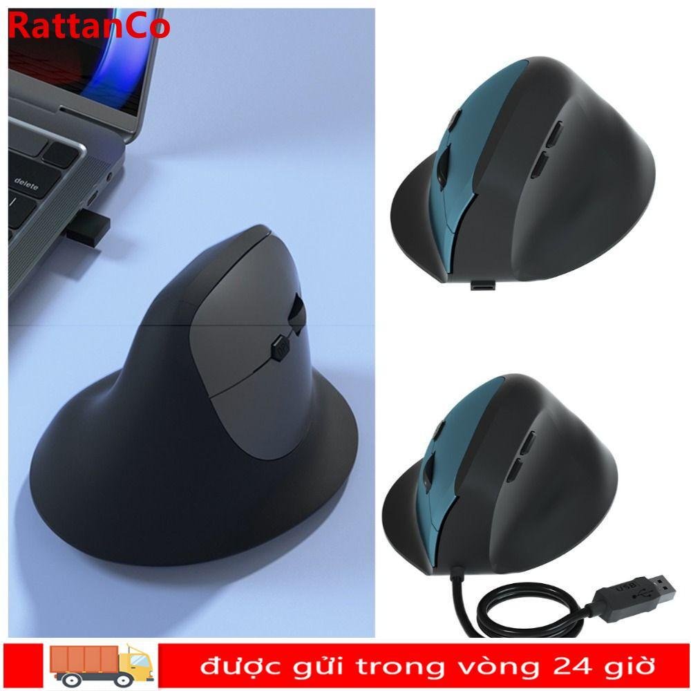 Chuột chơi game RATTANCO, Chuột chơi game 6 nút tắt tiếng thoải mái 2.4G, Chuột chơi game di động AB