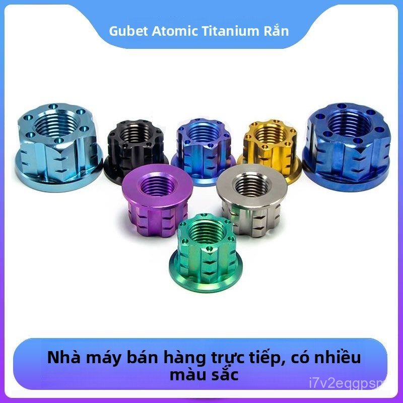 Tán lục giác titan độ kiểng M5 M6 M8 M10 M12 M14 cho xe máy xe điện nhiều màu sắc bán chạy