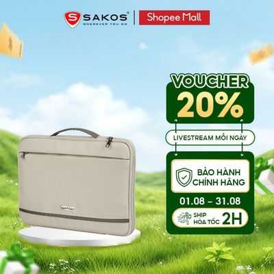 Túi Đựng Laptop SAKOS FILOX Nhiều Size 13 Inch / 14 Inch / 15.6 Inch Chất Liệu Polyester Cao Cấp, Chống Sốc Tối Ưu