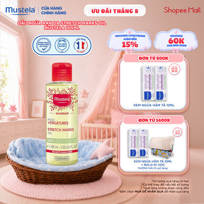 Dầu Ngừa Rạn Da Stretch Marks Oil Mustela 105ml