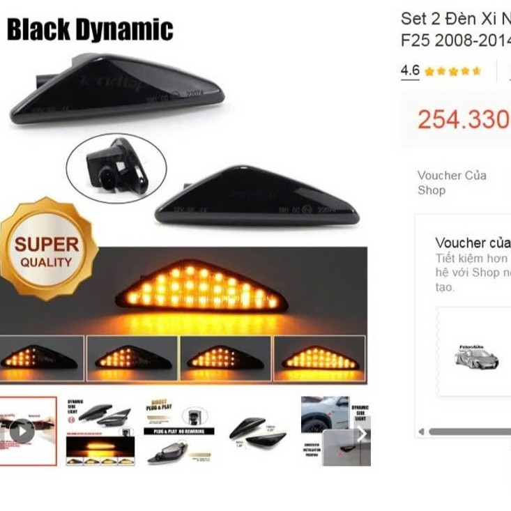 Bộ 2 Đèn Xi Nhan Bóng led Cho BMW X3 F25 X5 E70 X6 E71 X3 F25 2008-2014