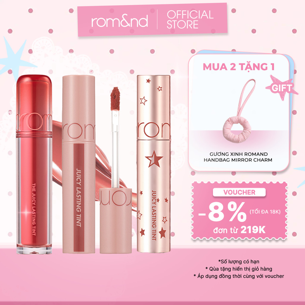 [Rom&nd x KOL] Son Romand Juicy Lasting Tint/ Glasting Water Tint/ Color Gloss/ Melting Balm/ Dewyfu