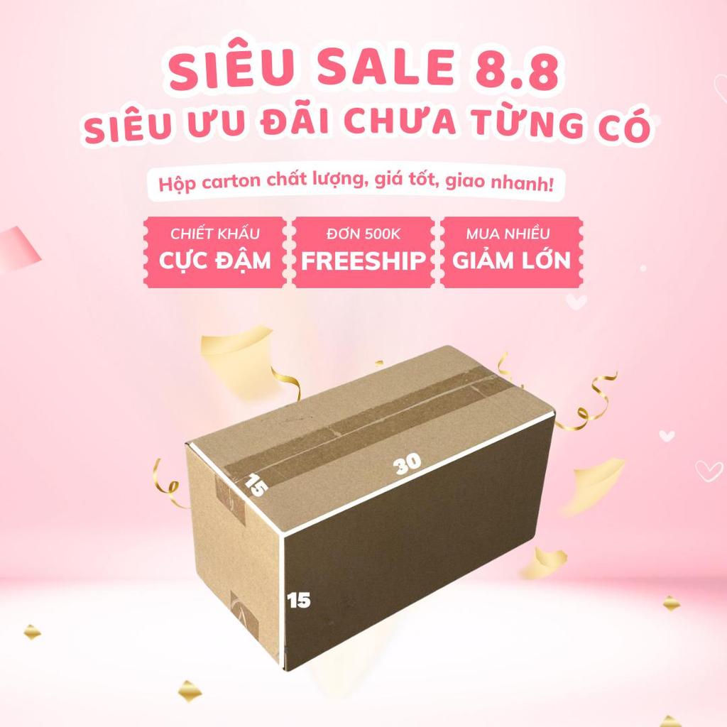 hộp carton đóng gói hàng 30x15x15 bộ 50