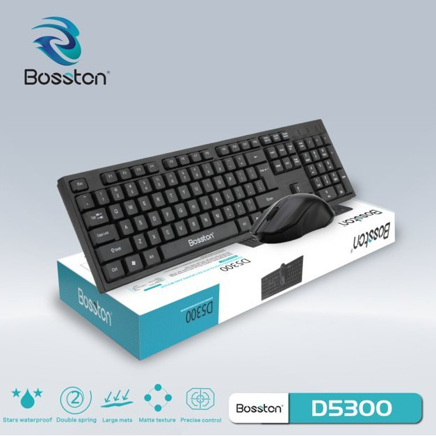 Combo Keyboard + Mouse BOSSTON D5300 Chính hãng
