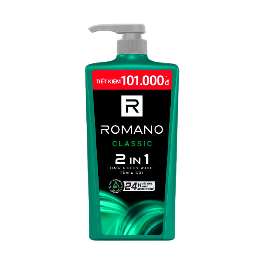 Tắm gội Romano Classic 2in1 900g - 12146