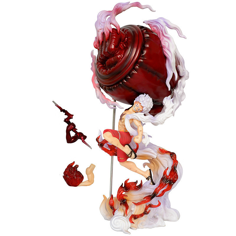 One Piece Gear 5 Luffy Hình Wano Country Onigashima Phiên Bản Anime Sưu Tập Tượng Trang Trí Quà Tặng