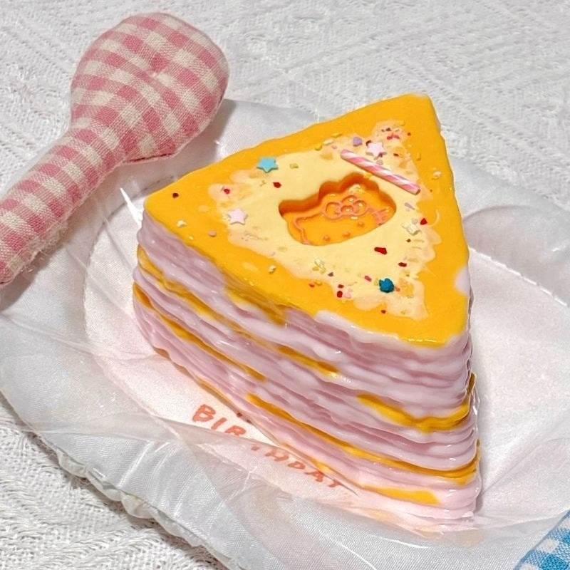 Mềm fufu Món Tráng Miệng Series Bánh tràm Thực Phẩm Silicone Pinch#软fufu甜品系列千层蛋糕食品级硅胶捏